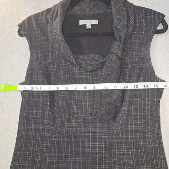 Classiques Entier Gray Plaid Size 6 Sheath Dress Career Business Office Casual - Picture 8 of 11